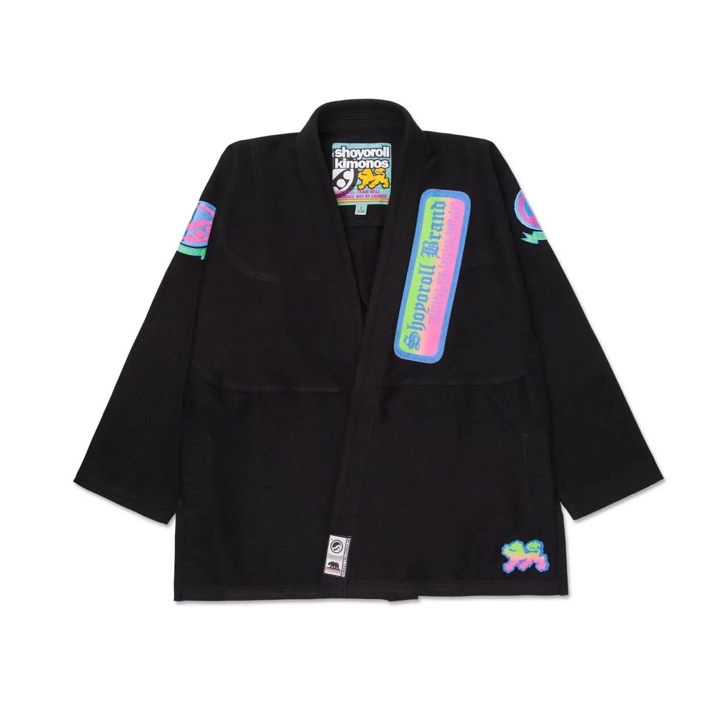 „Shoyoroll Batch 149 Retro Gradient Black Jiu Jitsu Gi 450 GSM + Bag NEW”