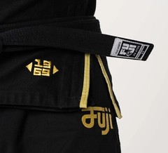 Fuji Sports Flow Tech Breathable Mens BJJ Jiu Jitsu Gi JiuJitsu Black/Gold