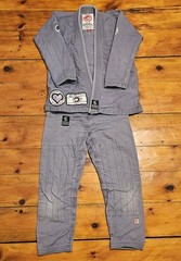 Shoyoroll Girls or Womens A0F White Gi BJJ Top and Bottom Pants Set Jiu-jitsu