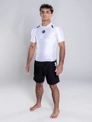 Fuji Baseline 2.0 IBJJF Ranked BJJ Jiu Jitsu ShortSleeve SS Rashguard – White