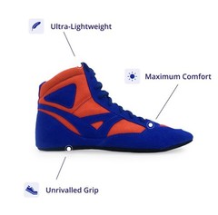 STELS Evolution Blue Sambo Set Jacket w/ Belt,Shoes Size 38 :146 cm/ Youth 10-11