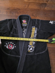Bull Terrier Jiu jitsu BJJ Kimono, Size A1S. Fits like A0. Vintage RARE! w/ rash