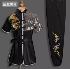 Kung Fu Tai Chi Uniform Martial Arts Suit Wushu Dragon Embroidery Clothes Outfit