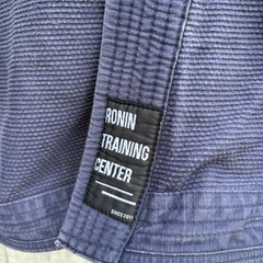 Ronin BJJ Gi Jacket Kimono Top A2X Blue Mens Adult Jiu Jitsu Gi Training Fight