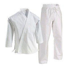 Martial Sports Premium Middleweight 9.5oz Karate/TKD Uniform Gi – White