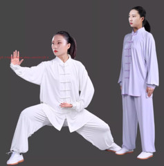 UPF50+Sunscreen Tai chi Uniform Ice Silk Kung fu Suit Martial arts Wing Chun Set