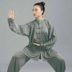 Taiji Suit Martial Milk Silk Uniform Arts Chinese Tai Chi Kung Fu Uniform Wushu