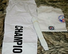 NEW! CHAMPION Taekwondo martial arts uniform size 1/150 white with belt