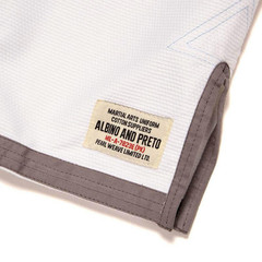 Albino and Preto Batch #7 Grey Skies White JIU JITSU GI PREMIUM Quality