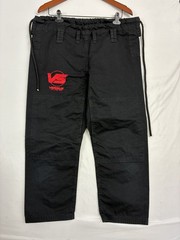 Versus Black Martial Arts BJJ Gi Pants Drawstring Waist 18×26 Embroidered