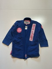 Gracie Barra Storm Gi Blue Weave Jiu Jitsu Uniform Kimono Jacket Sz. F2
