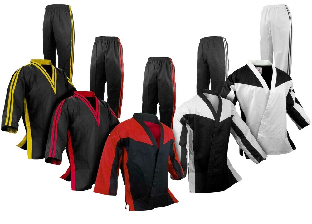Karate Taekwondo Demo Team Uniform Gi Freestyle Competition Martial Arts Suits