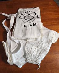 Yu’s Taekwon Do N.B.M. Men’s Gi Fuji Brand Size 5 White Belt