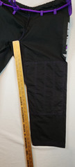Elite Sports BJJ Gi Pants Rip Stop Black Purple 40″ Waist 27″ Inseam *See Photos