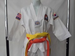 Martial Arts Best Sang Moo Sa Tae Kwon Do Size 1 Uniform Karate Tiger Claw Demo