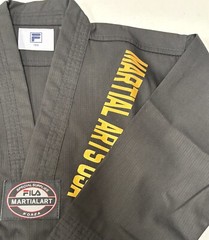 FILA V-Neck Taekwondo 2 Piece Martial Arts Gi Unisex Youth Size 120