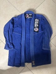 American Top Team Century BJJ Jiu Jitsu Gi Kimono Set Mens M A1 Blue 100% Cotton