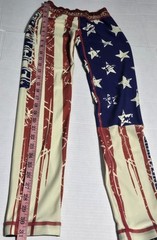 Youth XL Spangled Ninja Grappling Spats Pants stars stripes Jujitsu