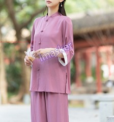 Spring Summer Women Cotton Tai chi Uniforms Kung fu Martial arts Wing Chun Suit