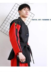 3 StarsTaekwondo Uniform Long Sleeve Kids Adult Clothes Taekwondo Martial Arts