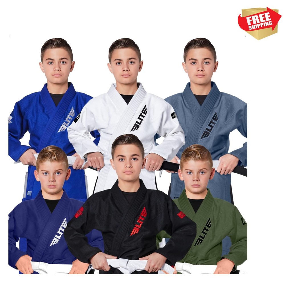 IBJJF Approved Ultra Light Kids BJJ Gi with Free Belt – Preshrunk & Durable
