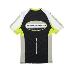 Albino and Preto VGB Comp Rash Guard SS & Short MMA No Gi Compotator Kimono