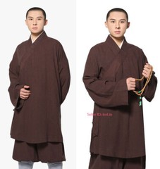 Cotton Linen Buddhist Monk Kung Fu Tai Chi Set Shaolin Temple Meditation Uniform