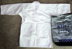 NEW Iwata Dogi Aikido-GI Jacket size 3 White w/tie Judo Jujitsu MMA Uniform