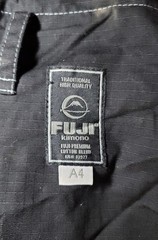Fuji Suparaito Lightweight Mens Brazilian Jiu-Jitsu BJJ Gi Martial Arts Black A4