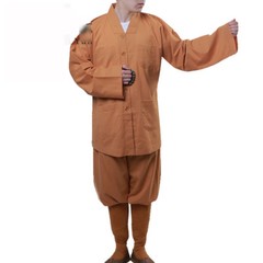 Shaolin Buddhist Monk Meditation Kung Fu Uniform Cotton Suit Temple Tai Chi sets