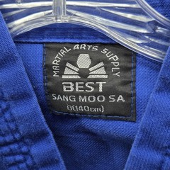 Sang Moo Sa Martial Arts Top Size 0 140cm Blue ASL Junsur Taekwondo Uniform Kid