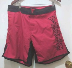 Throwdown Athletic/ Boxing Mens Gym Training Shorts Size 32 Red & Black/Pocket