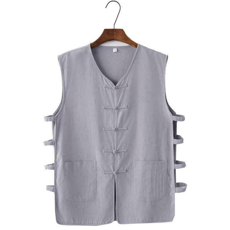 Chinese Kung Fu Tai Chi Vest Sleeveless Garment Martial Arts Wingchun Uniform