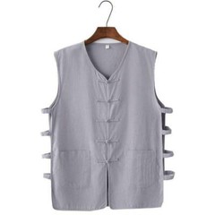 Chinese Kung Fu Tai Chi Vest Sleeveless Garment Martial Arts Wingchun Uniform