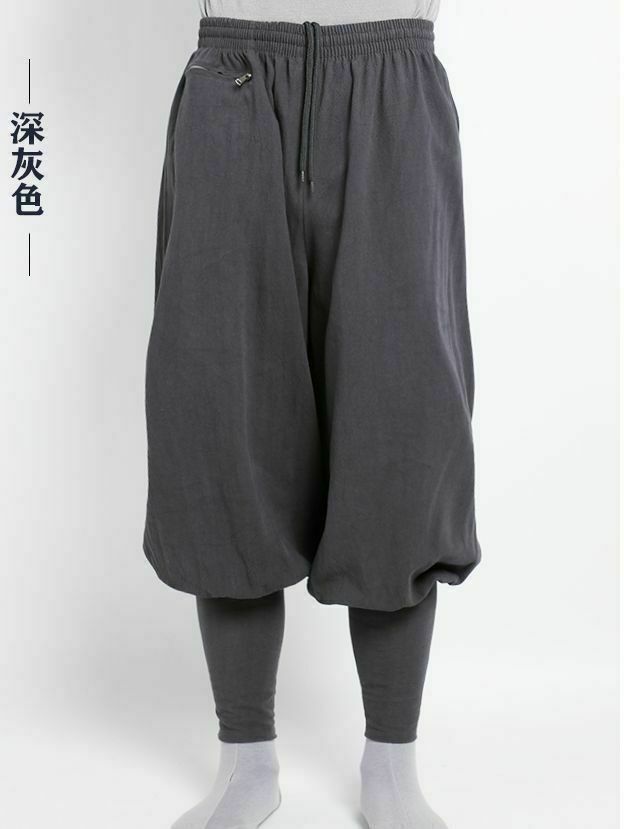 Buddhist Zen Martial Arts Linen Pants High Quality Shaolin Monk Kung Fu Pants