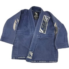 Hayabusa Jiu Jitsu Gi Youth 1 Blue Ascend 550 GSM Gold Weave Heavyweight