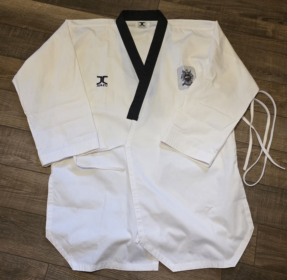 J Calicu Taekwondo WTF World Taekwondo Federation Uniform Mens Size 190/5