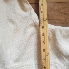 Vintage White Tiger Judo Gi Jacket Heavy Cotton Textured Rice Weave Korea
