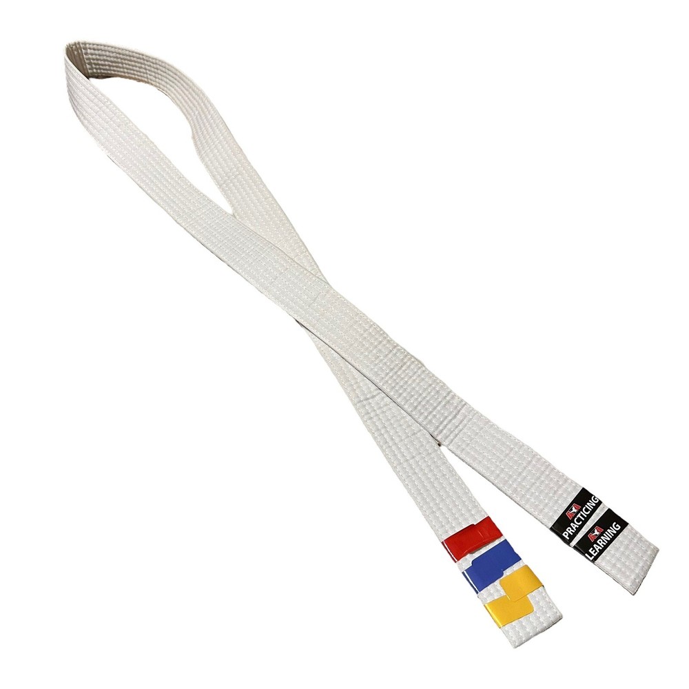 ATA White Karate Belt For Youth 24” Long Martial Arts Kung Fu Uniform Gi