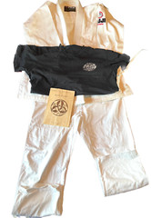 Fuji Brazilian Jiu Jitsu White Kimono size A3 full uniform T-shirt Practice Book