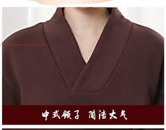 Fall Winter Unisex Meditation Monk Thicken uniform Warm Lay Zen flannel Outfits