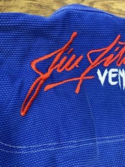 Venum BJJ GI Competitor Single Weave Blue Size A4 Adult Embroidered Patches
