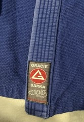 Gracie Barra Gi Adult A4 Kimono Jiu Jitsu Blue Top