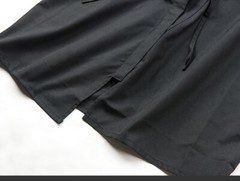 IAIDO broad SLEEVE Black GI large sleeves Tetron jacket japanese kimono top gi