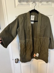 Rework Upcycled by BRUT Green Judo Gi Jacket Top Adult Unisex Size 2