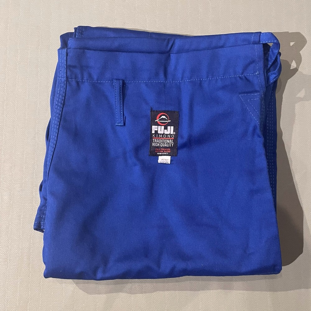 Fuji Judo Gi Pants Blue Double Weave Jiu Jitsu BJJ Karate Various Sizes New