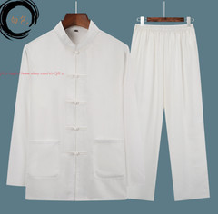 Tai Chi Clothing Kung Fu Uniform Tang Suit Men martial arts Wing Chun Linen Suit