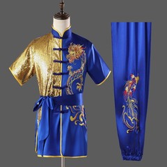 Quality Silk Chinese Kung Fu Taichi Suit Martial Arts Uniform Dragon Embroidery