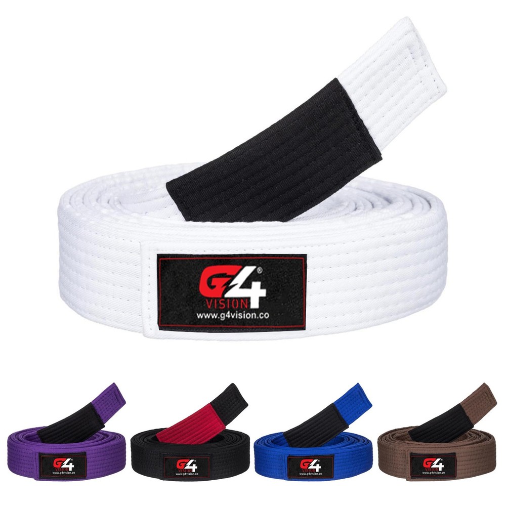 G4 Jiu Jitsu BJJ Belts Brazilian Adult A1 A2 A3 A4 Black Brown Purple Blue Wh…