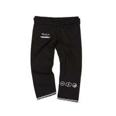 Shoyoroll RVCA X Roots Black JIU JITSU Kimono Uniform With Bag 450 GSM With Bag